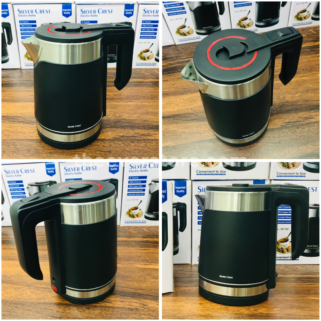 Imported Silver Crest 2L Electric Kettle | Premium Model | Europe Lot