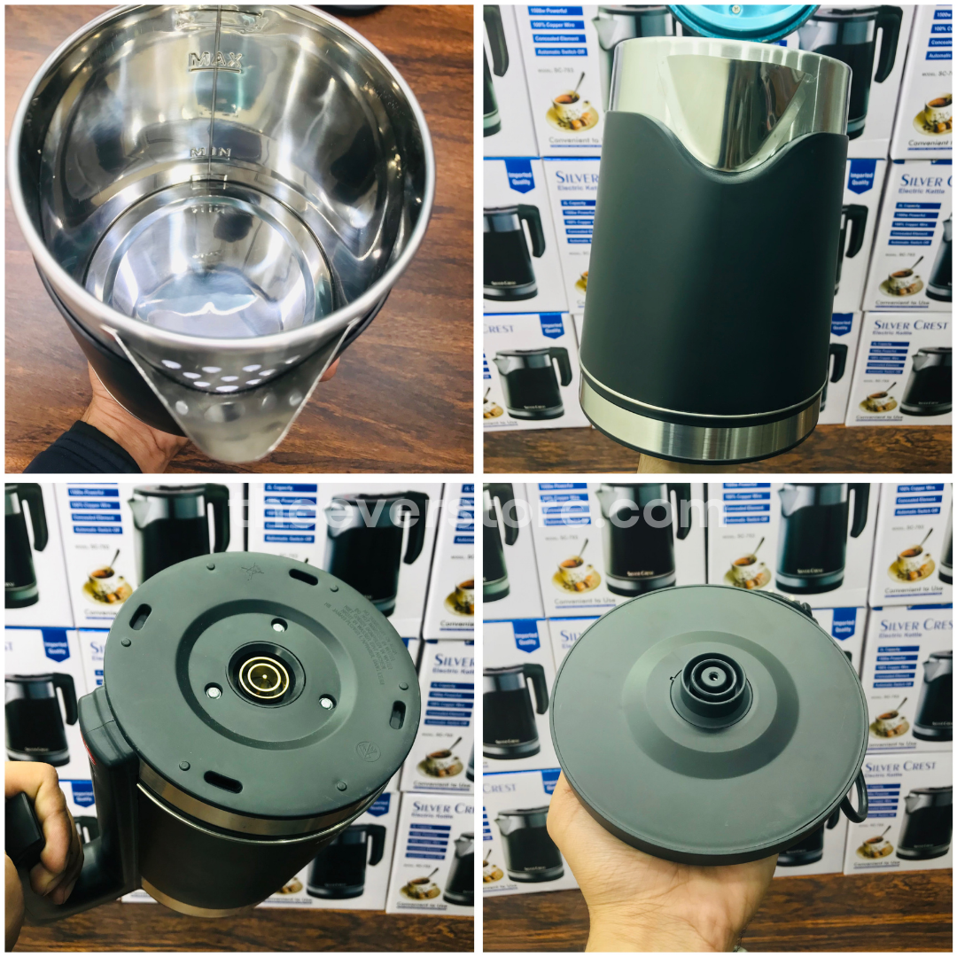 Imported Silver Crest 2L Electric Kettle | Premium Model | Europe Lot