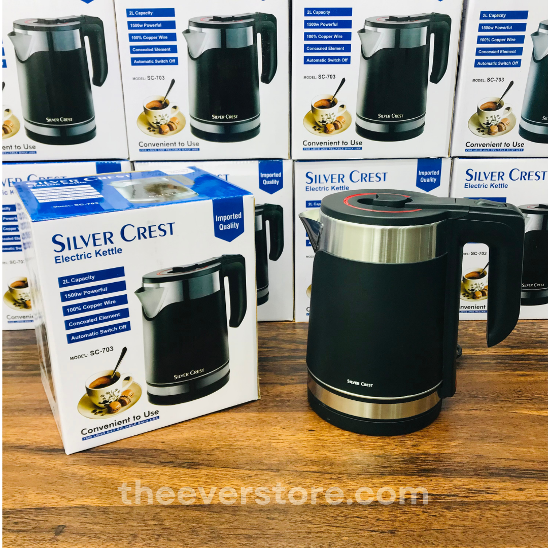 Imported Silver Crest 2L Electric Kettle | Premium Model | Europe Lot
