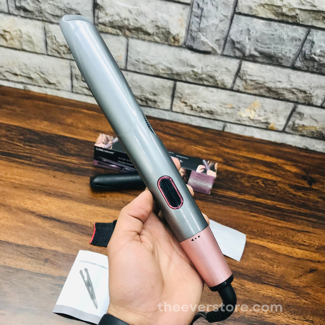 LDREAMAM 2 In 1 Hair Straightener And Curler With LCD Display | Imported