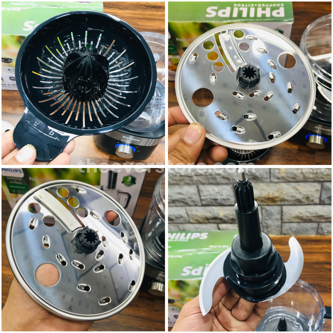 4 in 1 Philips Chopper & Citrus Juicer | Vegetable & Meat Chopper, Citrus Juicer, Kadukash & Vegetable Slicer