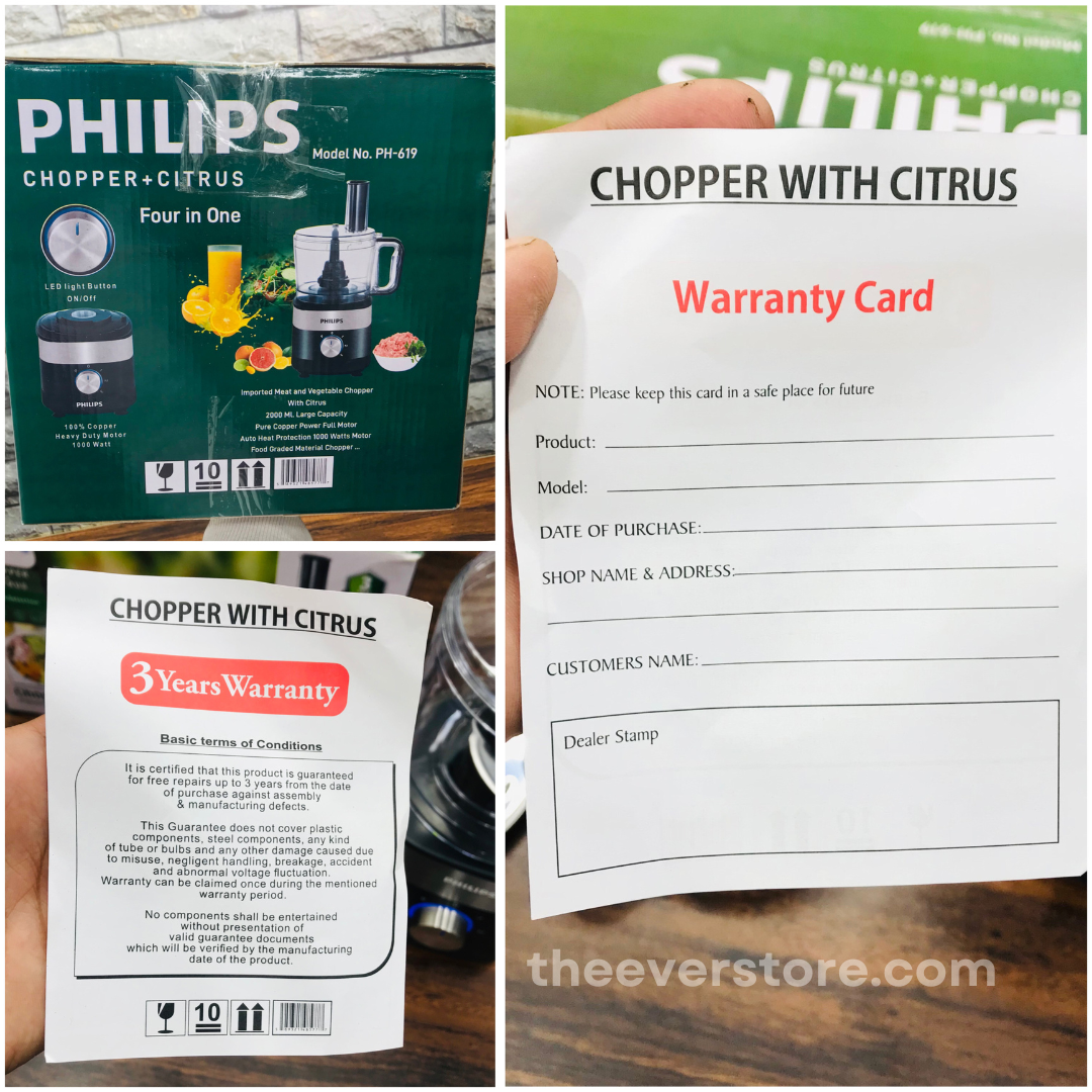 4 in 1 Philips Chopper & Citrus Juicer | Vegetable & Meat Chopper, Citrus Juicer, Kadukash & Vegetable Slicer