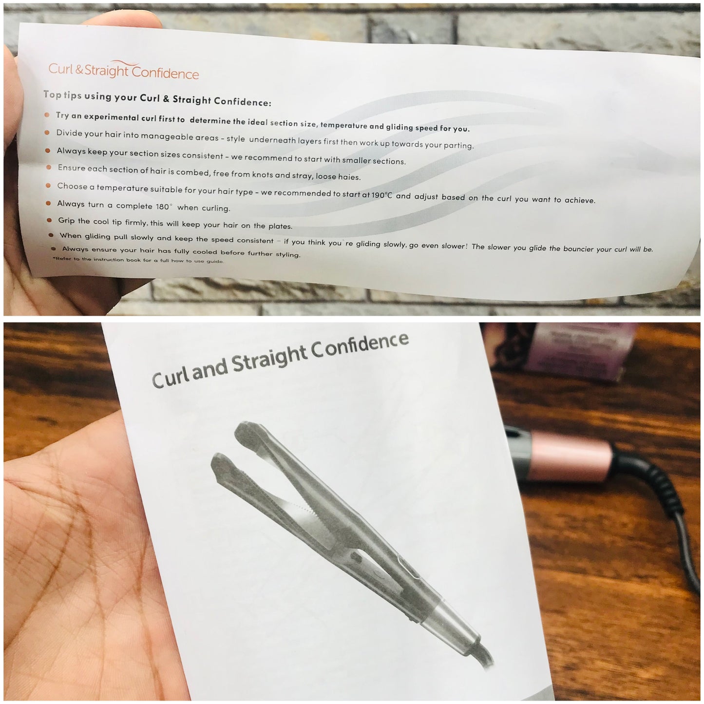 LDREAMAM 2 In 1 Hair Straightener And Curler With LCD Display | Imported