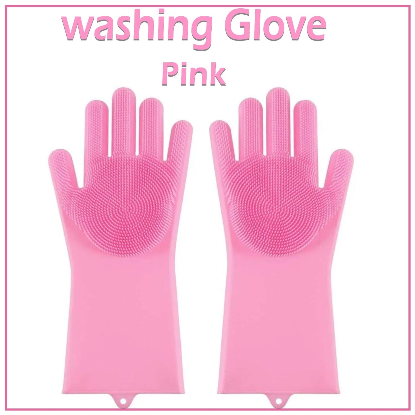 Reusable Magic Dish Washing  Silicone Gloves With Scrubber | Dishwashing Gloves