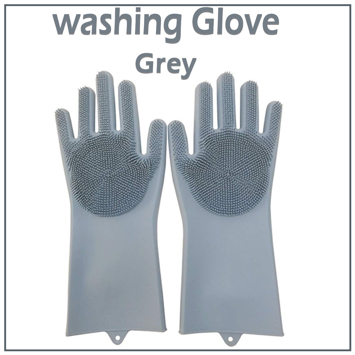 Reusable Magic Dish Washing  Silicone Gloves With Scrubber | Dishwashing Gloves