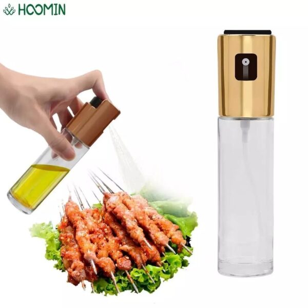 Glass Oil Spray Bottle | Versatile Kitchen Tool for Cooking, BBQ, Baking, and Grilling