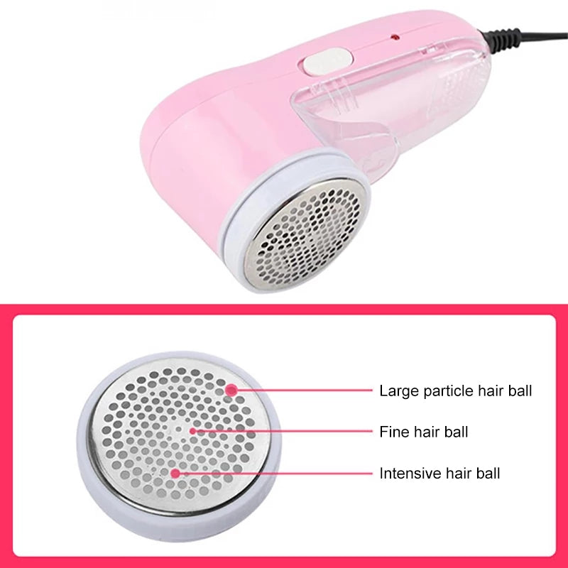 Rechargeable Fabric Lint Remover | Portable Electric Clothes Shaver with Brush and Blade