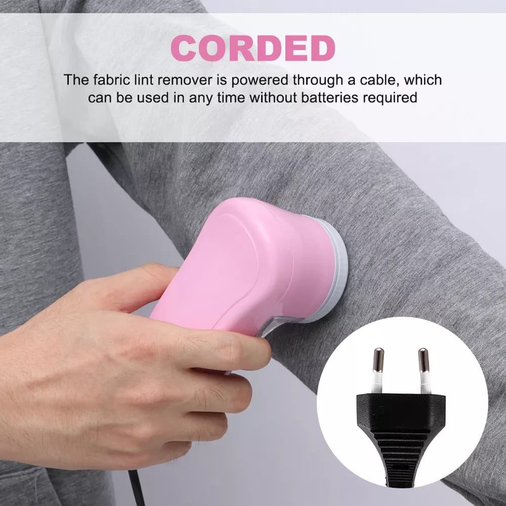 Rechargeable Fabric Lint Remover | Portable Electric Clothes Shaver with Brush and Blade