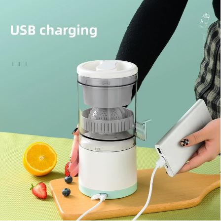 Rechargeable Portable Electric Citrus Juicer Machine with USB Outlet - Convenient Orange Juicer and Lemon Squeezer