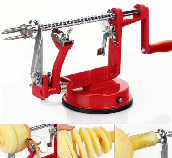 Manual Spiral Potato Chips Maker | Spiral Potato Slicer Machine | Twister Slicer Cutter