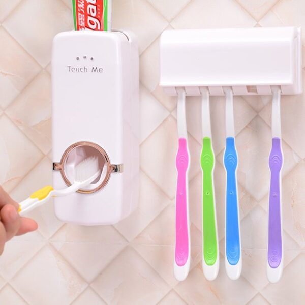 Automatic Toothpaste Squeezer & Holder Set | Toothpaste Dispenser