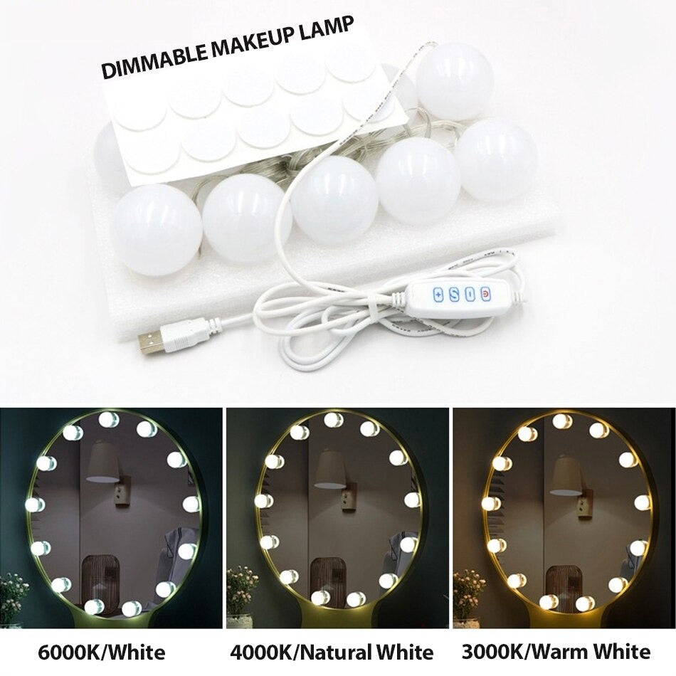 10 Dimmable LED Bulbs for Makeup Mirror | Vanity Mirror Light