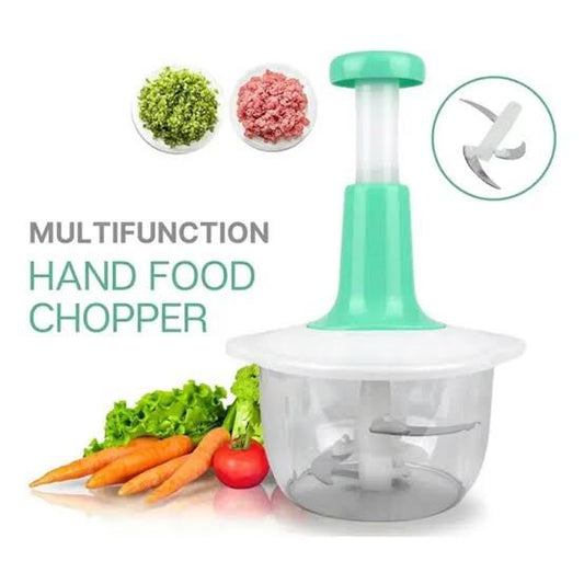 Manual Hand Push Chopper | Multifunctional Mixer/Press Cutter Vegetable & Meat Grinder